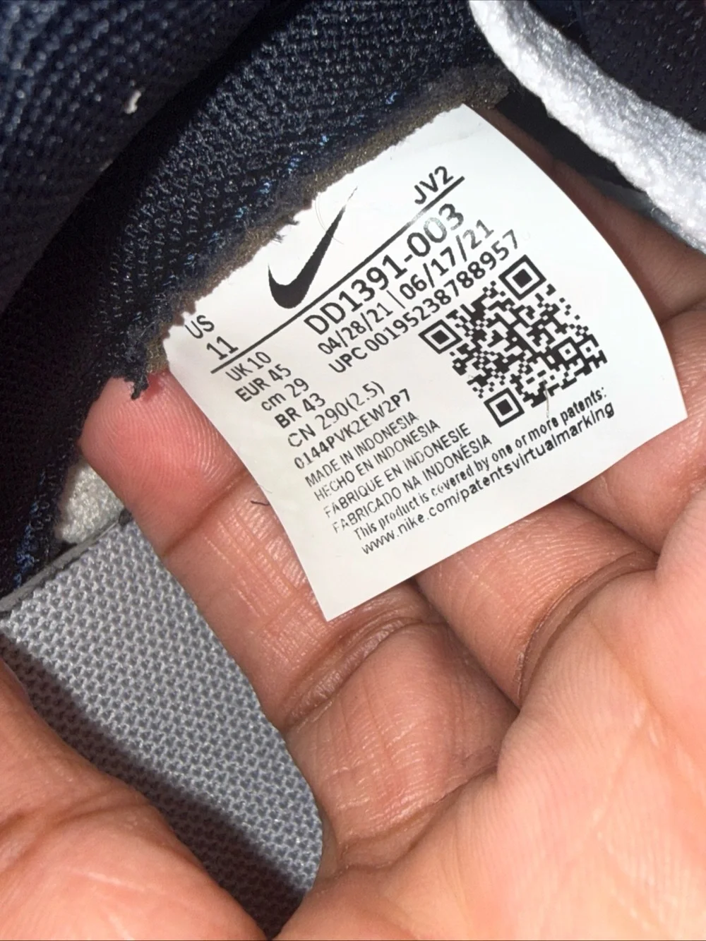 Size 11 - Nike Dunk Low Georgetown, DD1391-003, Clean, No Box, Good Condition